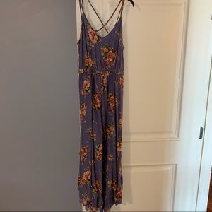 American Eagle floral jumpsuit